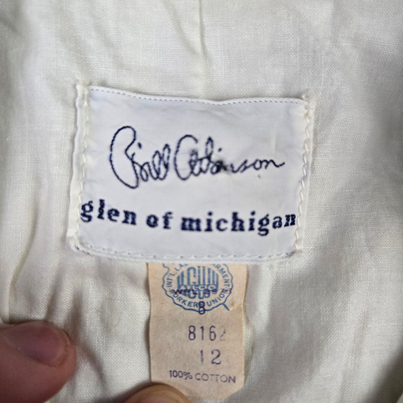 1960s Vintage White Sleeveless Mod Double Breasted Sporty Shift Dress Size 2 - Picture 7 of 14